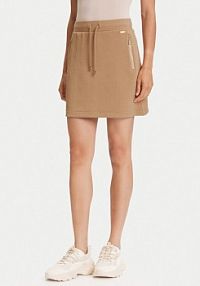 Spódnica mini Guess brązowa 