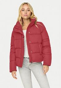 Kurtka puchowa ONLY czerwona damska Zimowa