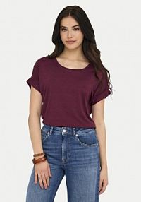 T-shirt ONLY czerwony damski 