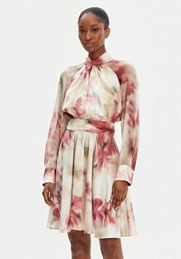 Sukienka koktajlowa Marciano Guess beżowa 