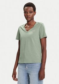 T-shirt Gant zielony damski 