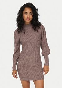 Sukienka dzianinowa ONLY brązowa 