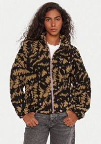 Bluza z polaru Roxy czarna damska Polar Boundless Spirit ERJPF03220  Regular Fit