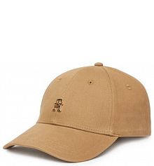 Czapka z daszkiem Tommy Hilfiger beżowa damska 