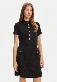 Sukienka dzianinowa Guess czarna 