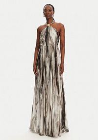 Sukienka letnia Elisabetta Franchi czarna ABR4752E2 E84  Regular Fit