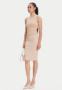 Spódnica ołówkowa Guess beżowa 