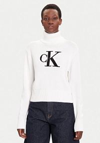 Golf Calvin Klein Jeans biały damski 