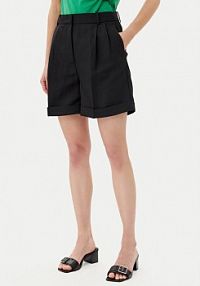 Szorty Tommy Hilfiger czarne damskie Materiałowe