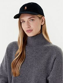 Czapka z daszkiem Polo Ralph Lauren czarna damska 