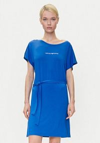 Sukienka codzienna Emporio Armani niebieska 