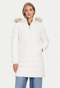 Kurtka puchowa Tommy Jeans  damska Płaszcz zimowy