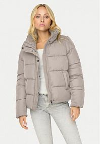 Kurtka puchowa ONLY beżowa damska Zimowa