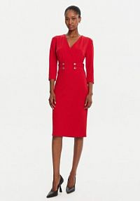 Sukienka koktajlowa Rinascimento czerwona 