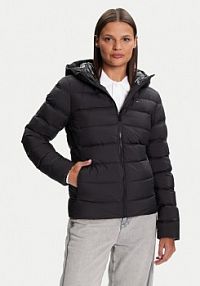 Kurtka puchowa Tommy Jeans czarna damska 