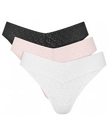 Stringi Calvin Klein Underwear wielokolorowe Komplet 3 par stringów