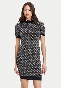 Sukienka dzianinowa Guess granatowa 