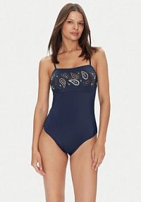 Strój kąpielowy Selmark granatowy 