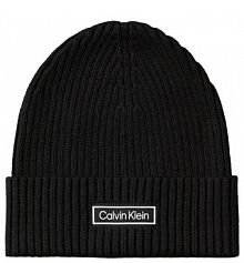 Czapka zimowa Calvin Klein czarna damska 