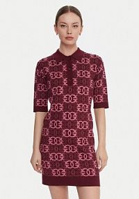 Sukienka dzianinowa PINKO czerwona 