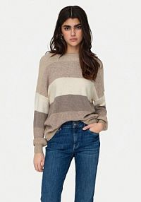 Sweter ONLY beżowy damski Atia 15220044  Regular Fit