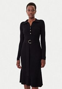 Sukienka dzianinowa Marciano Guess czarna 
