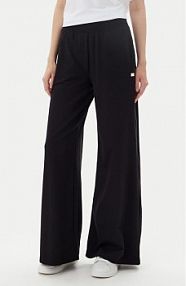 Spodnie dresowe EA7 Emporio Armani czarne damskie 7W000083 AF13135 UC001  Wide Leg