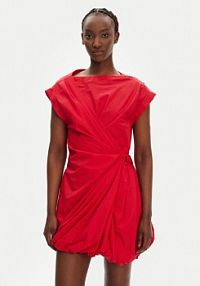 Sukienka koktajlowa PINKO czerwona 