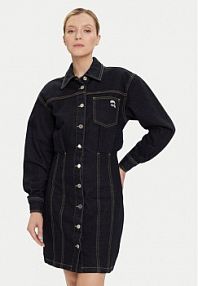 Sukienka KARL LAGERFELD granatowa Jeansowa