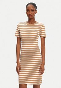 Sukienka codzienna Tommy Hilfiger beżowa 
