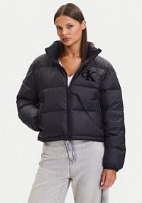 Kurtka puchowa Calvin Klein Jeans czarna damska 