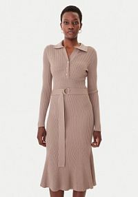 Sukienka dzianinowa Marciano Guess beżowa 