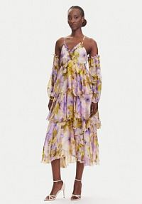 Sukienka koktajlowa Dixie wielokolorowa 