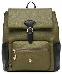 Plecak Beverly Hills Polo Club zielony damski 