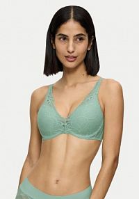 Biustonosz Triumph zielony Z fiszbiną