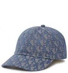 Czapka z daszkiem Calvin Klein niebieska damska 