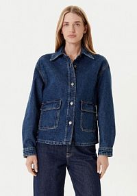 Kurtka jeansowe United Colors Of Benetton granatowa damska Jeansowa