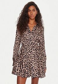 Sukienka koktajlowa Guess wielokolorowa 