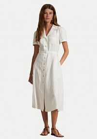 Sukienka Polo Ralph Lauren biała Koszulowa