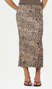 Spódnica Noisy May brązowa Midi