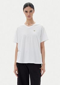 T-shirt EA7 Emporio Armani biały damski 7W000029 AF10373 U0002  Loose Fit
