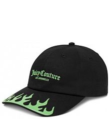 Czapka z daszkiem Juicy Couture czarna damska 