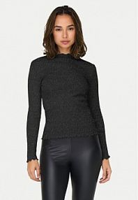 Bluzka ONLY czarna damska Emma 15331094  Regular Fit