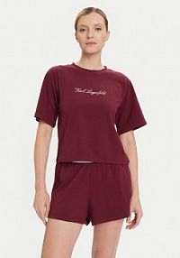 Piżama KARL LAGERFELD czerwona damska 