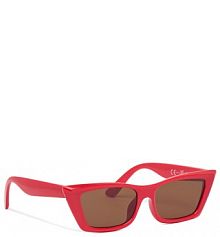 Okulary Pieces czerwone damskie Przeciwsłoneczne