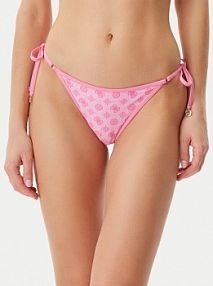Strój kąpielowy Guess różowy Dół od bikini