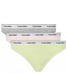 Stringi Calvin Klein Underwear wielokolorowe Komplet 3 par stringów