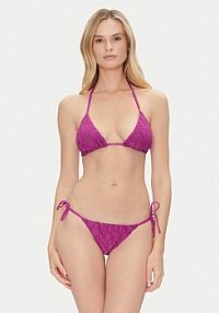 Strój kąpielowy Emporio Armani różowy Bikini