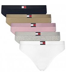 Stringi Tommy Hilfiger wielokolorowe Komplet 5 par stringów