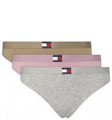 Stringi Tommy Hilfiger wielokolorowe Komplet 3 par stringów